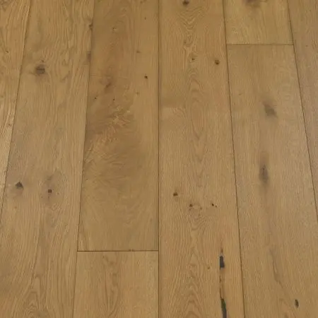 A plank flooring in a sepia finish, featuring warm, mid-brown tones. The natural grain and texture of the wood are visible, lending a vintage, rustic feel to the flooring.