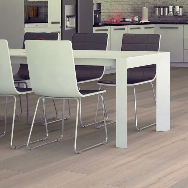 Castle White Brushed and UV Lacquered Engineered Multi-Ply Flooring