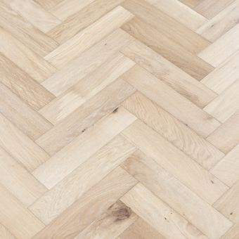 Alpine Small Herringbone Wood Flooring: An image displaying small herringbone alpine wood flooring with whitewashed tones and precise herringbone patterns, bringing a touch of vintage charm to interiors.