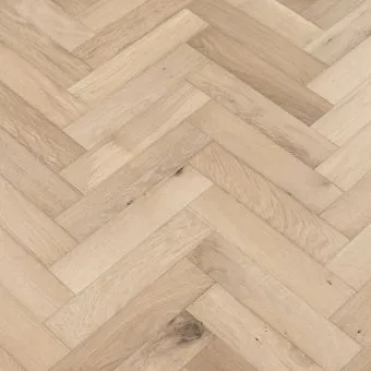 Sand Herringbone Flooring: A photograph showcasing sand-coloured herringbone patterned flooring, featuring light beige tones reminiscent of sandy beaches, creating a calming and serene atmosphere in rooms.