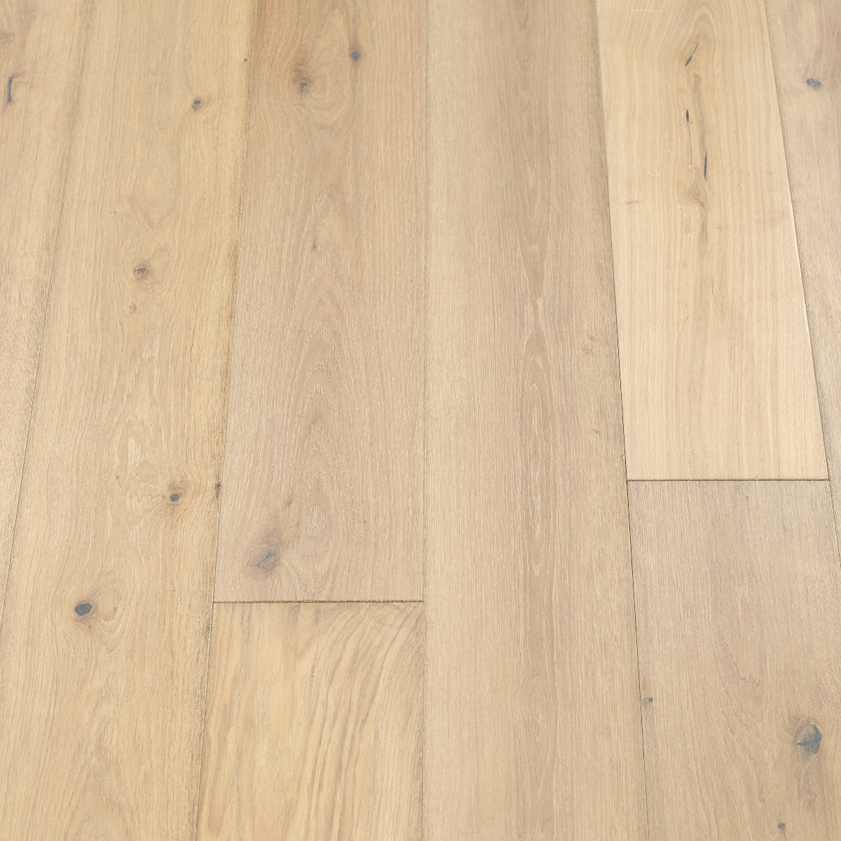 Classic Linen Wood Flooring - image featuring a linen-coloured wood flooring with a smooth surface, creating a timeless and sophisticated ambiance.