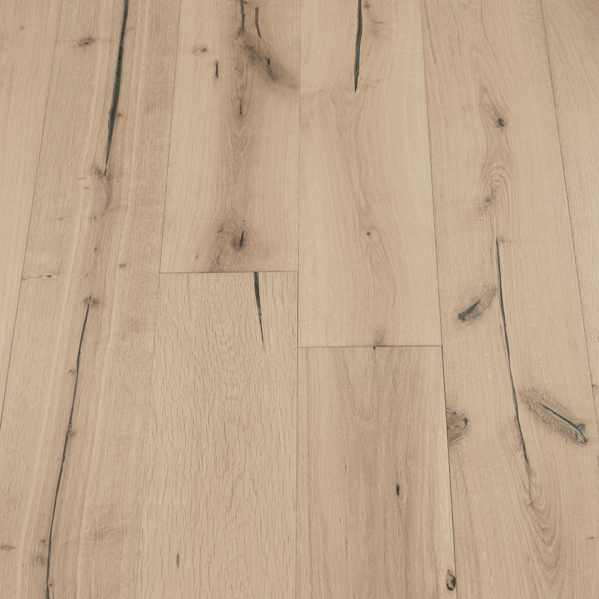 Distressed Sand Woodflooring - image featuring distressed sand-colored wood flooring with a worn and aged appearance, creating a coastal and beachy ambiance.