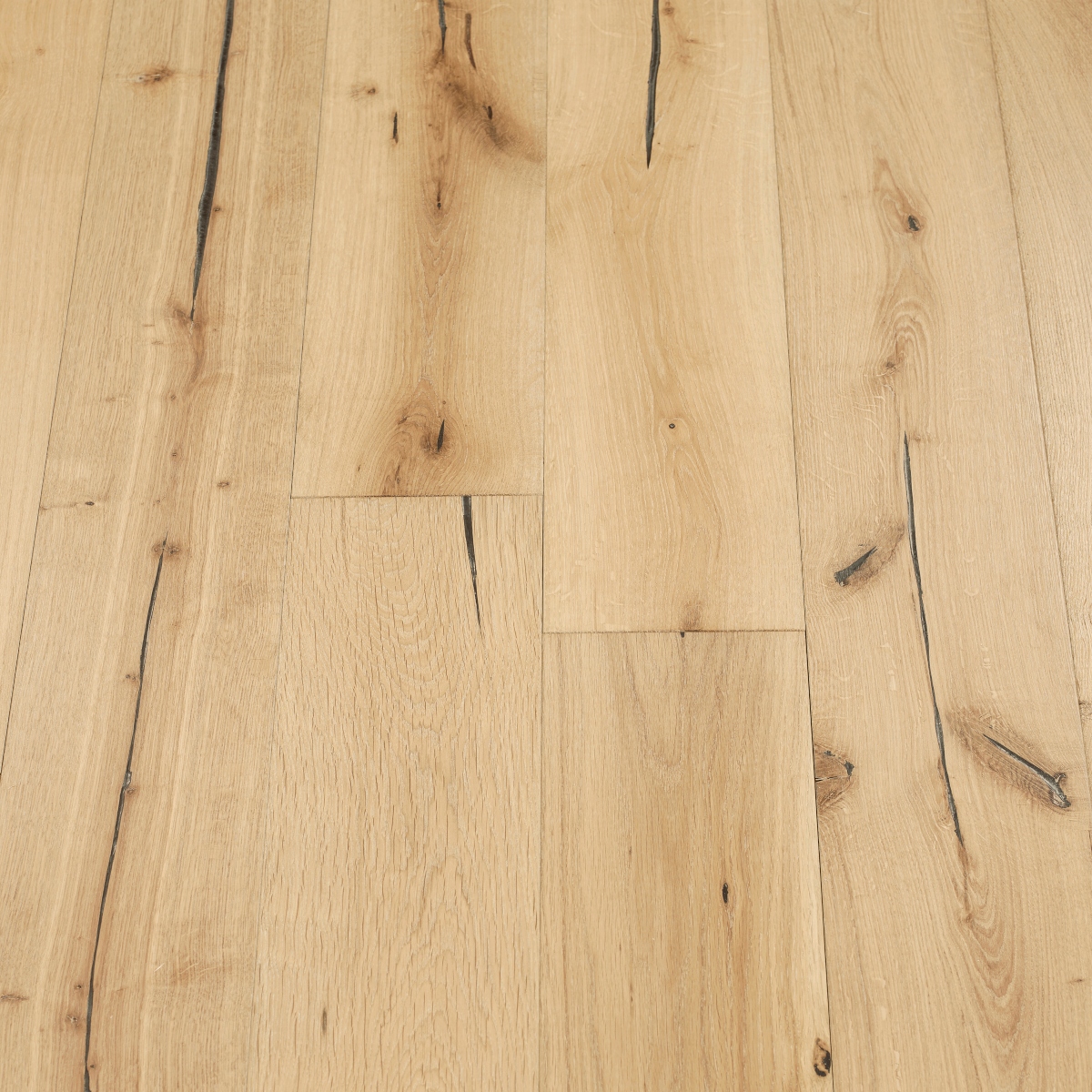 Distressed Satin5 WoodFlooring - image showcasing distressed wood flooring with a satin finish in warm and neutral tones, providing a timeless and elegant look.