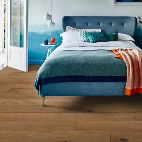 Diamond Burnt Oak Brush & UV Oiled Engineered Wood Flooring