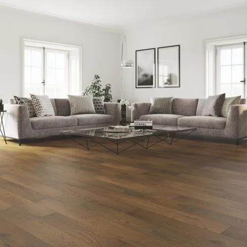 Jewel Burnt Oak Brush & UV Oiled Engineered Wood Flooring