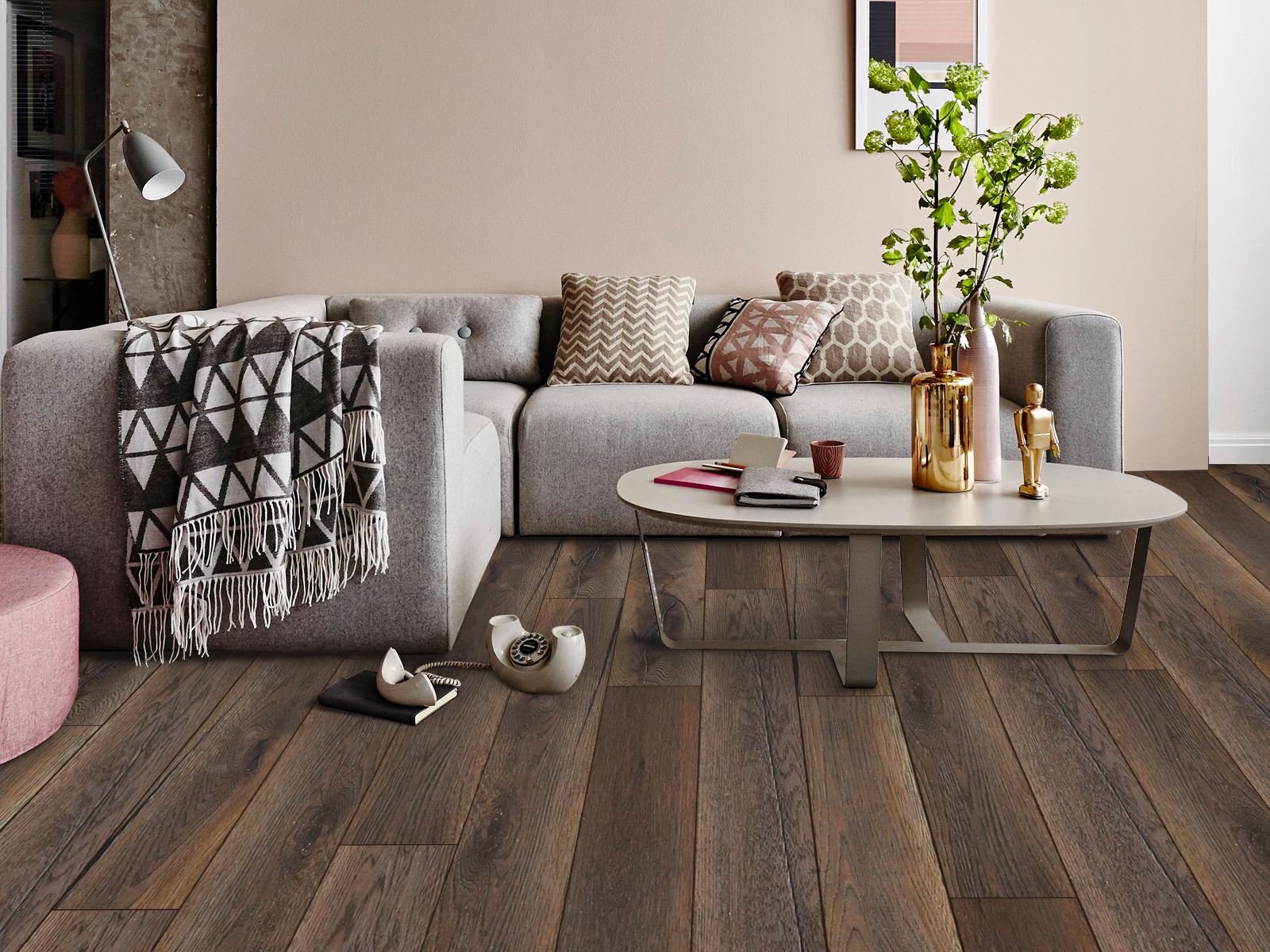 Forest Epping Oak Brush & Hard Waxed Oiled Distressed Engineered Wood Flooring – 190mm x 14mm