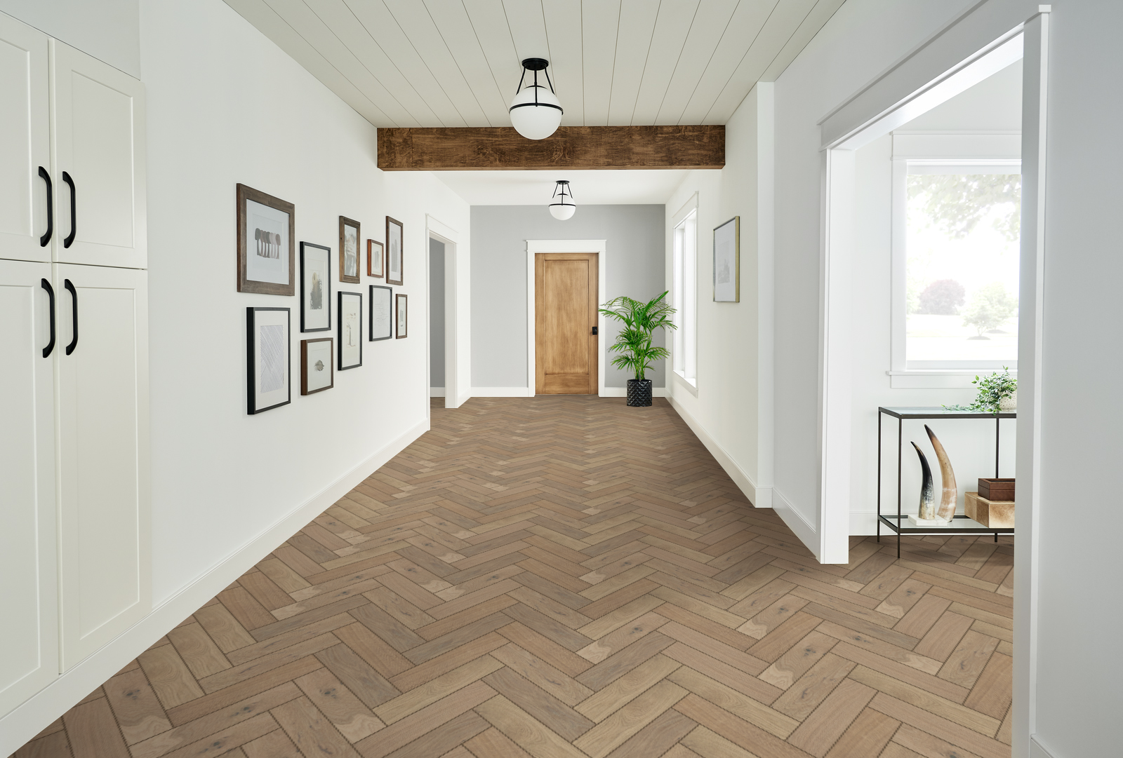 Herringbone Clear Brush & UV Oiled Engineered Flooring – 100mm x 14mm x 400mm