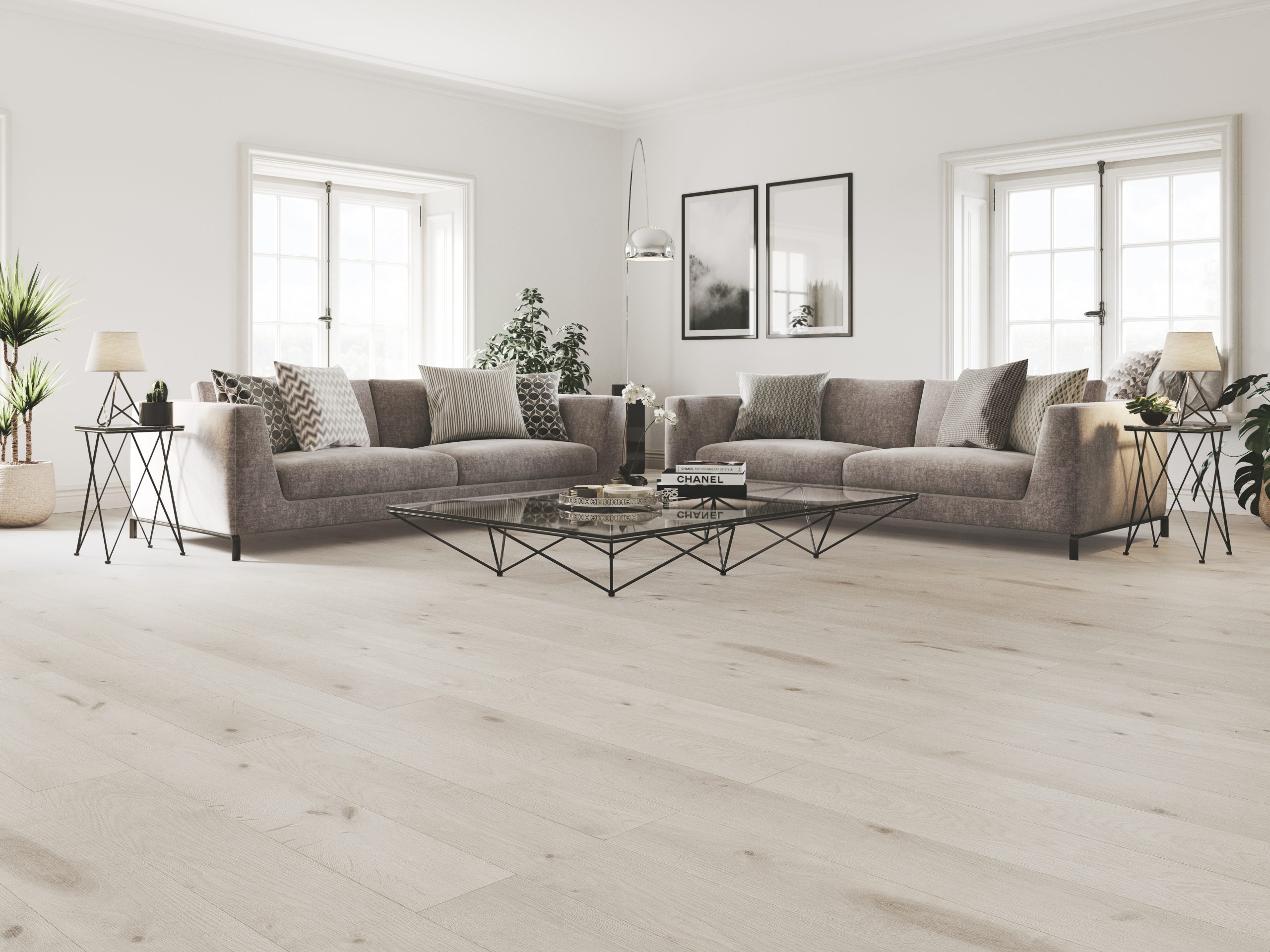 Majesty Oak Pearl Brush & Lacquered Click Engineered Wood Flooring – 189mm x 14mm