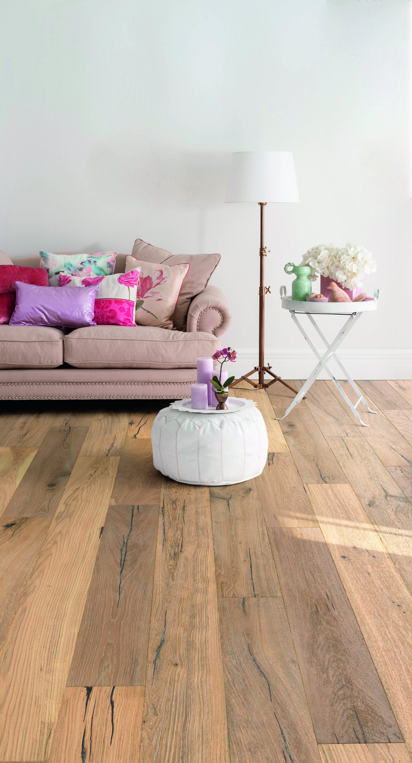 Forest New Oak Brush & Hard Waxed Oiled Distressed Engineered Wood Flooring – 190mm x 14mm