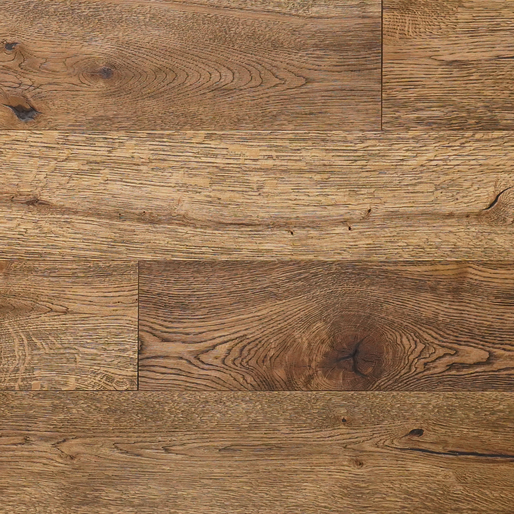 Forest Thetford Oak Brush & Hard Waxed Oiled Distressed Engineered Wood Flooring