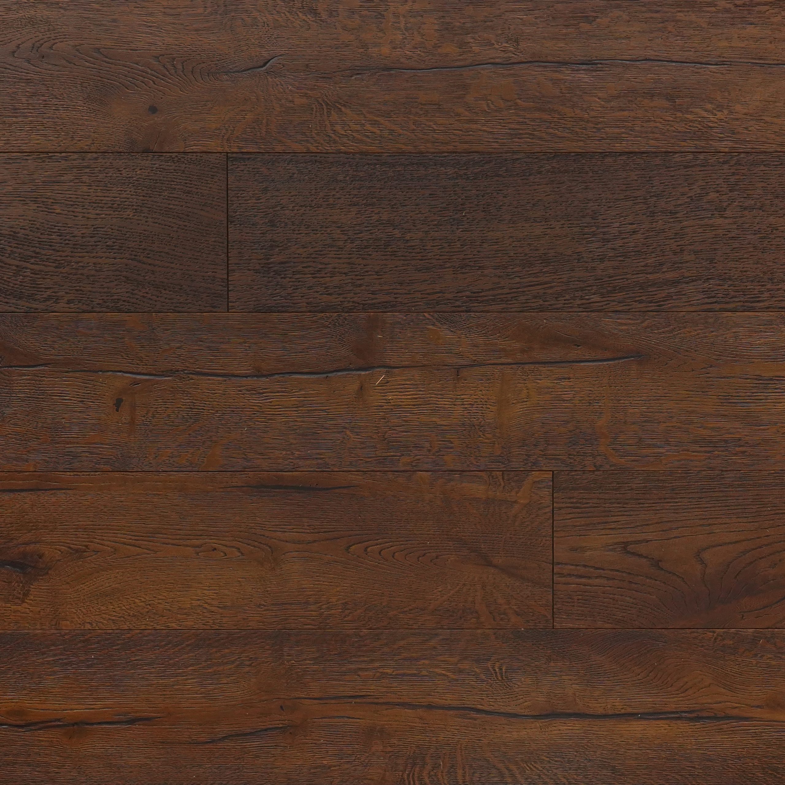 Forest Ashridge Oak Brush & Hard Waxed Oiled Distressed Engineered Wood Flooring – 190mm x 14mm