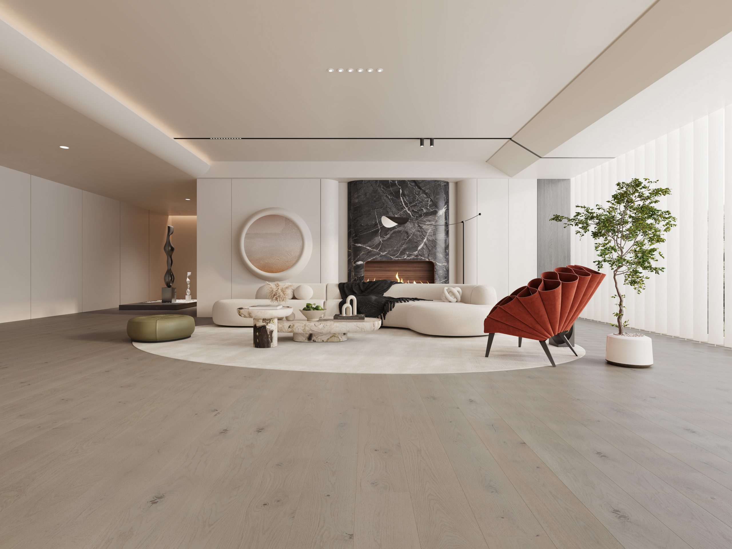 Scandinavian Aarhaus Brush & Lacquered Click Engineered Wood Flooring