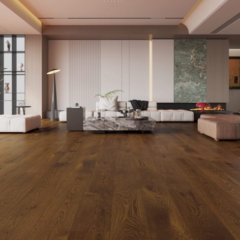 Scandinavian Tromso Brush & Lacquered Click Engineered Wood Flooring