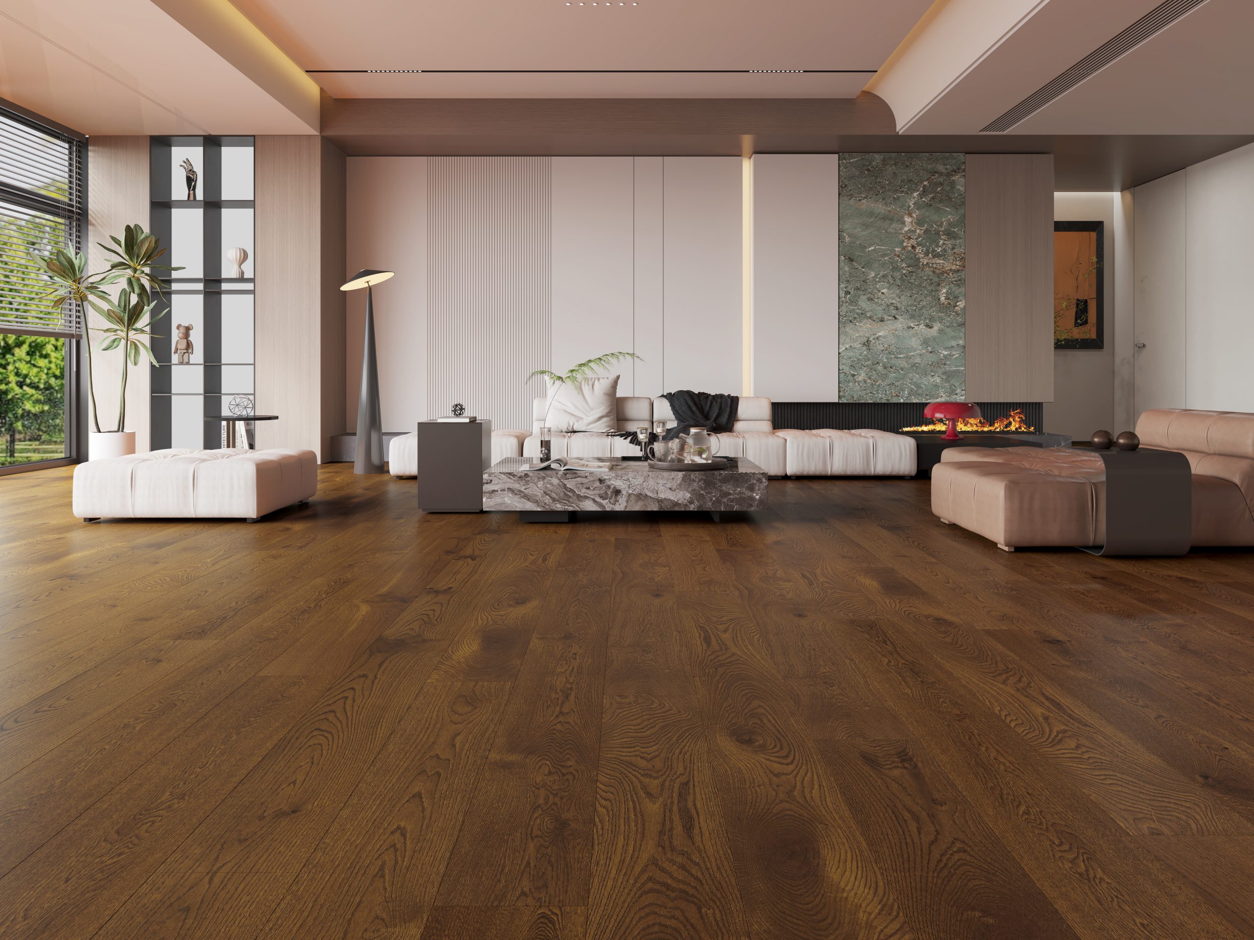 Scandinavian Tromso Brush & Lacquered Click Engineered Wood Flooring