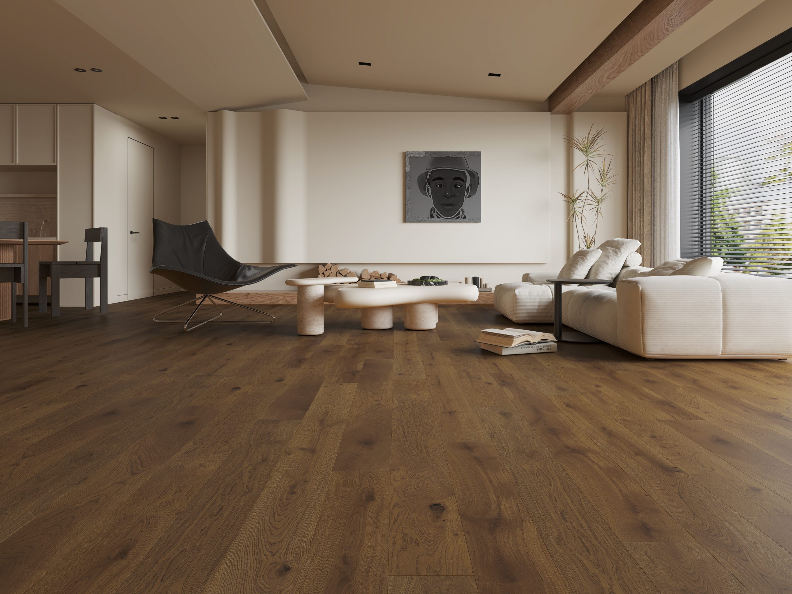 Scandinavian Lund Brush & Lacquered Click Engineered Wood Flooring