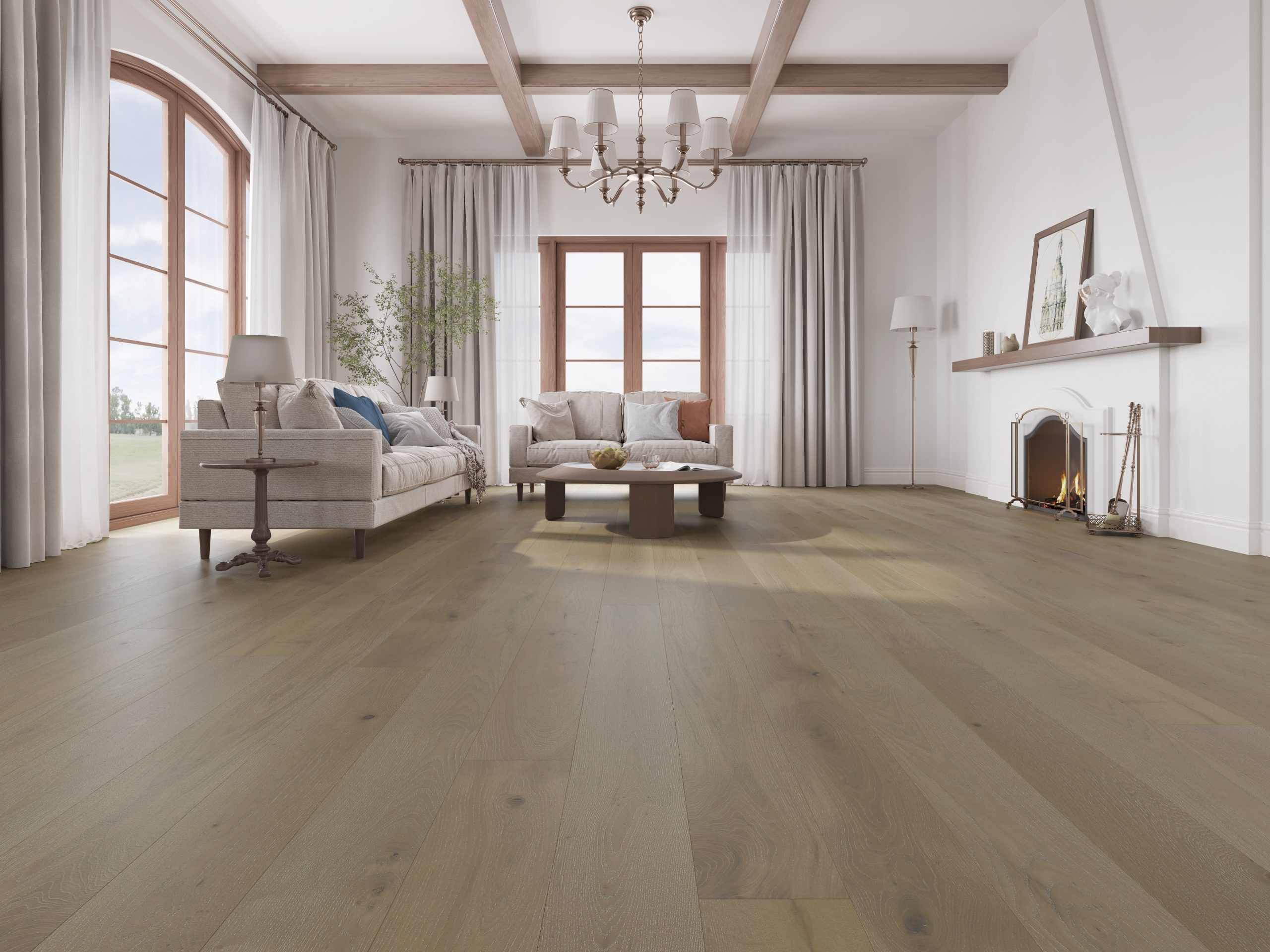 Scandinavian Bergen Brush & Lacquered Click Engineered Wood Flooring