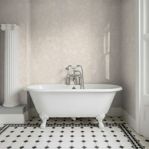 Cream Statuario Double Tile