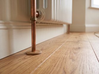 Solid Oak Radiator Pipe Roses